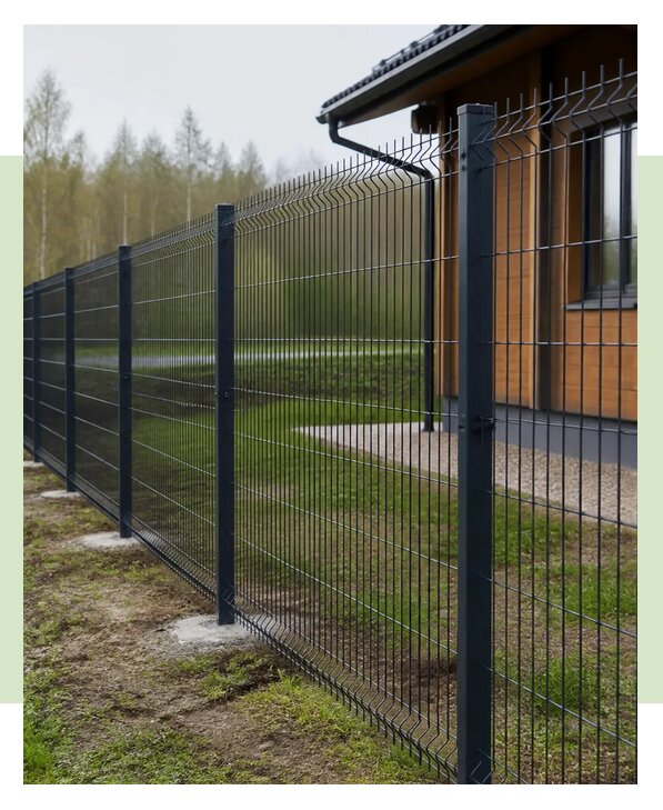 Забор 3Д на столбах с креплением в Ломоносове по цене от 3586 р. | ЗаборЭксеперт-Лмн